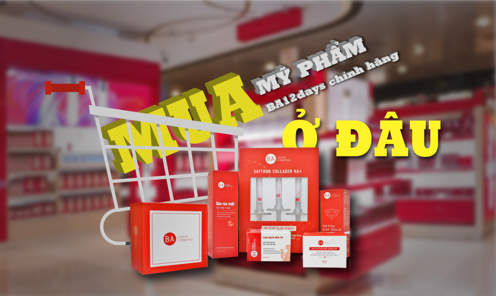 Ba12Days, Ba12Days Cosmetics, Detox 24k Gold, Mua Mỹ phẩm BA12Days Cosmetics ở đâu?