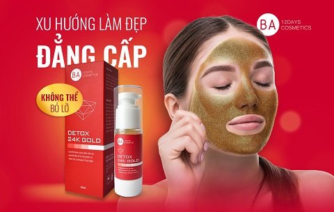 BA12Days, BA12Days Cosmetics, Babeauty, Detox 24k Gold, Thải độc sạch sâu cho da sáng khỏe